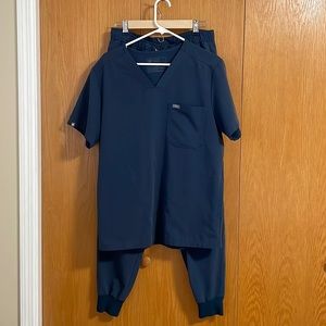 Figs Men Scrubs Set (M) - Dark Harbor